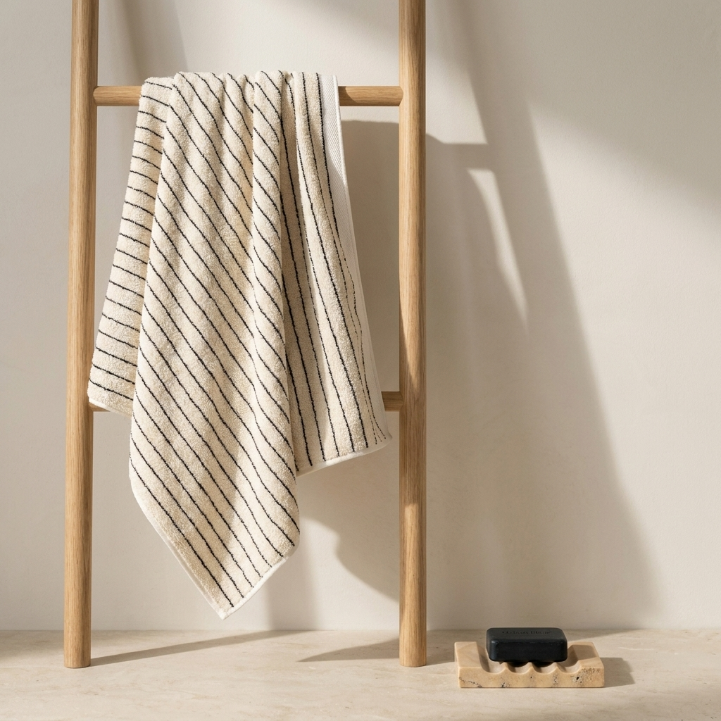 Raye Cotton Pinstripe Towel Set