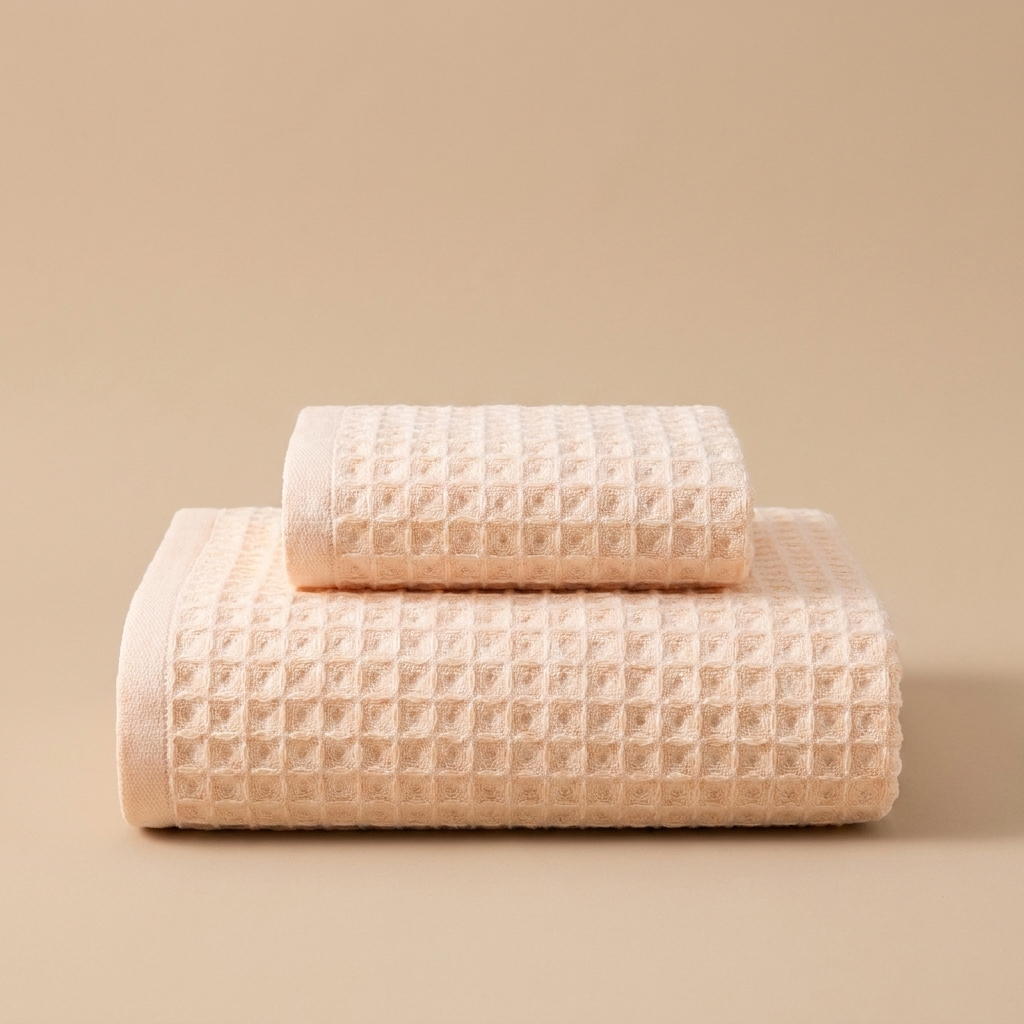 Waffle Bath and Face Towel set