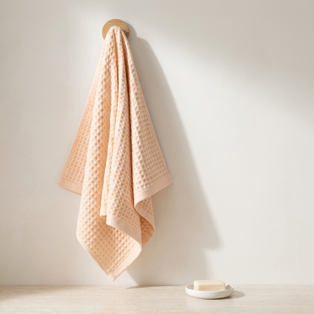 Waffle Bath and Face Towel set